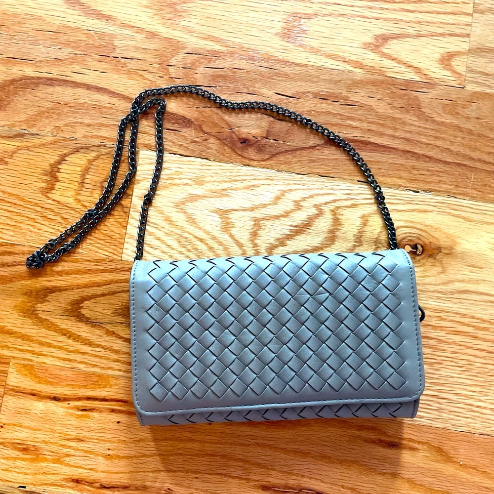 Made in Korea Small dark gray purse with strap